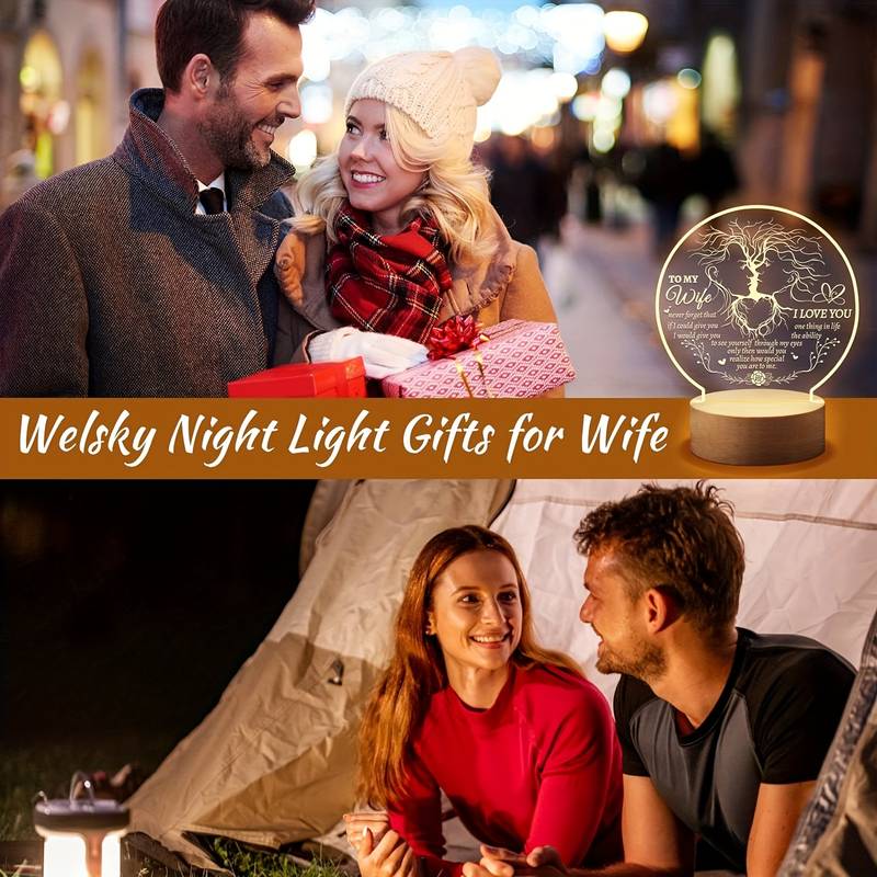 Night Lamp With Base Anniversary Gifts For Wife - Temu